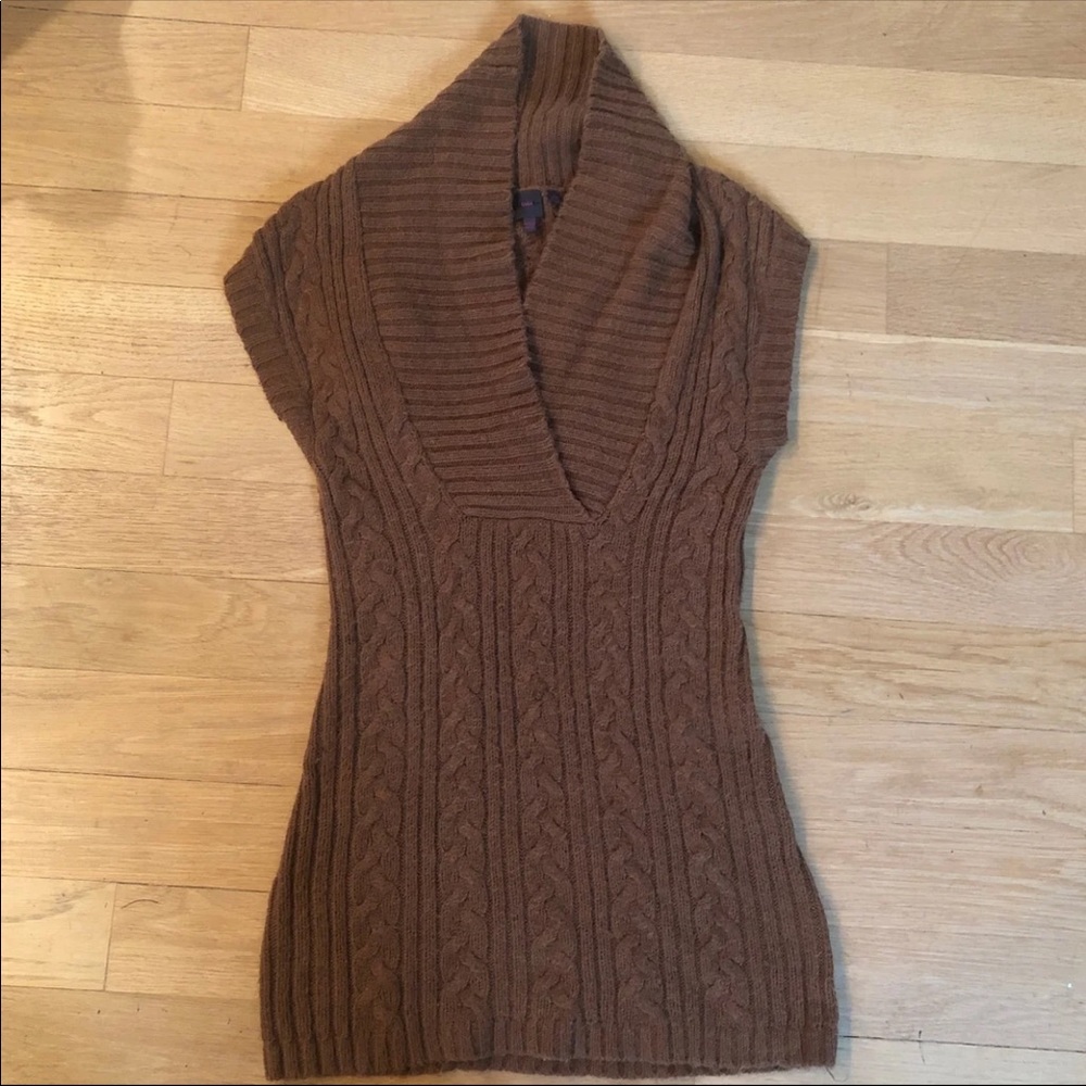 Cable knit tunic